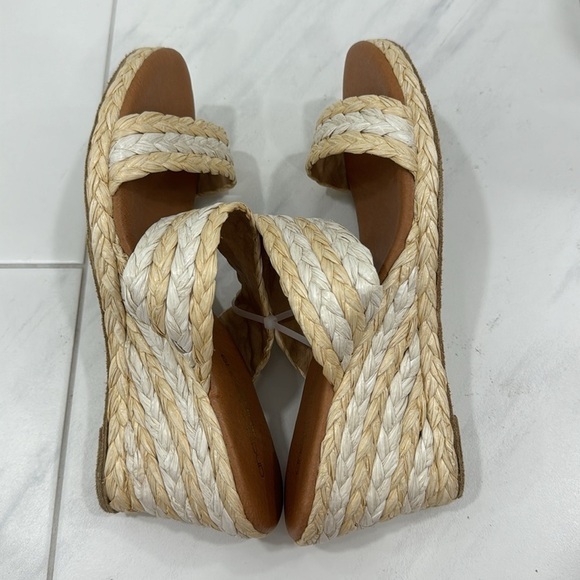 NEW! André Assous Nolita Raffia Wedge Slide Sandal - Size 40 - Picture 10 of 16